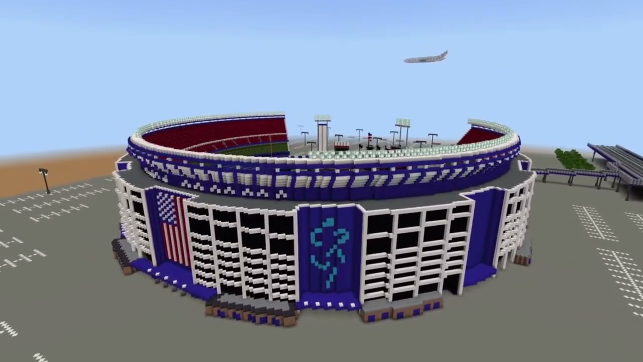 Shea Stadium Minecraft Fly by