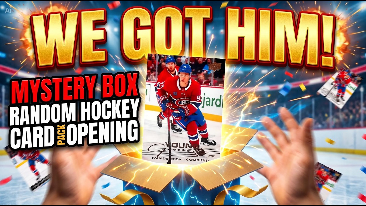 WE GOT HIM! MYSTERY BOX RANDOM HOCKEY CARD PACK OPENING