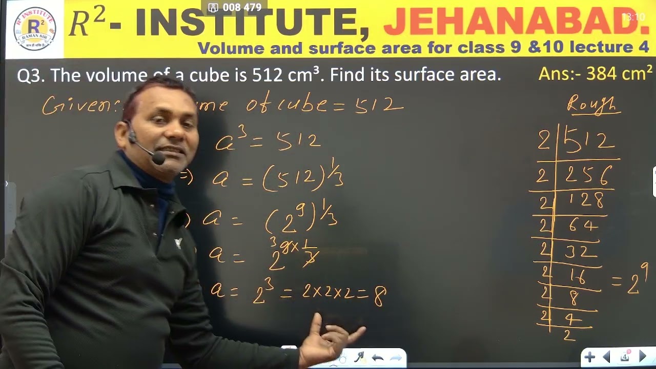 Volume and S .area for class 9, 10 lecture 4