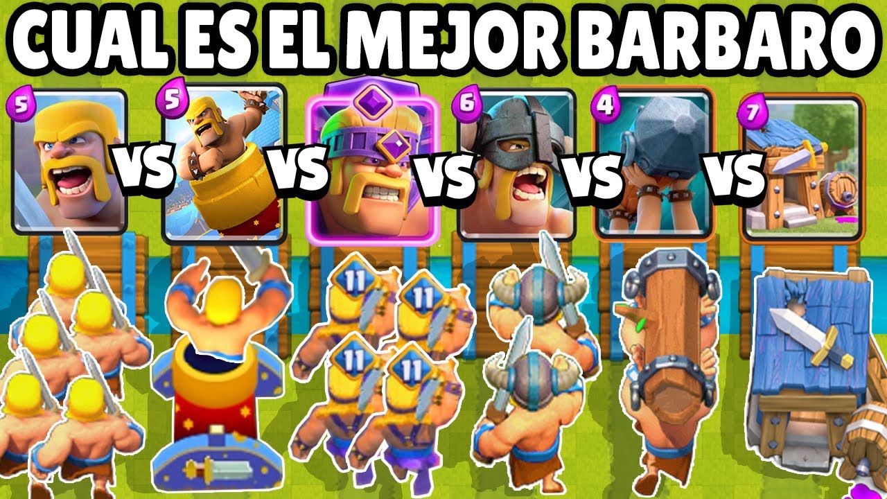 CUAL ES EL MEJOR BARBARO? | Nuevos BARBAROS EVOLUCIONADOS | CLASH ROYALE