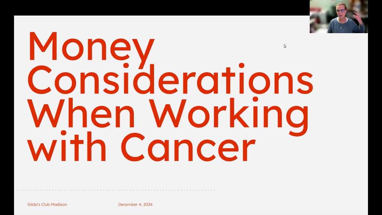 Money Considerations When Working with Cancer