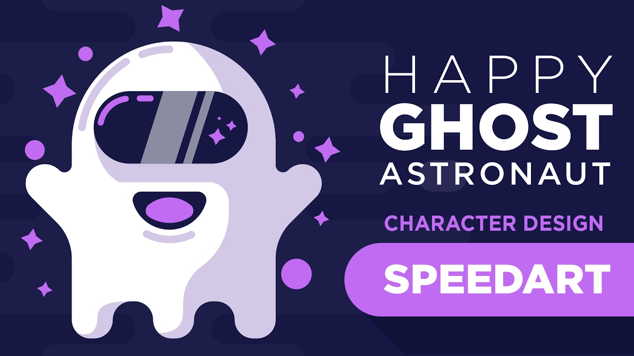 Illustrator Speed Art :How to Create A Character logo design