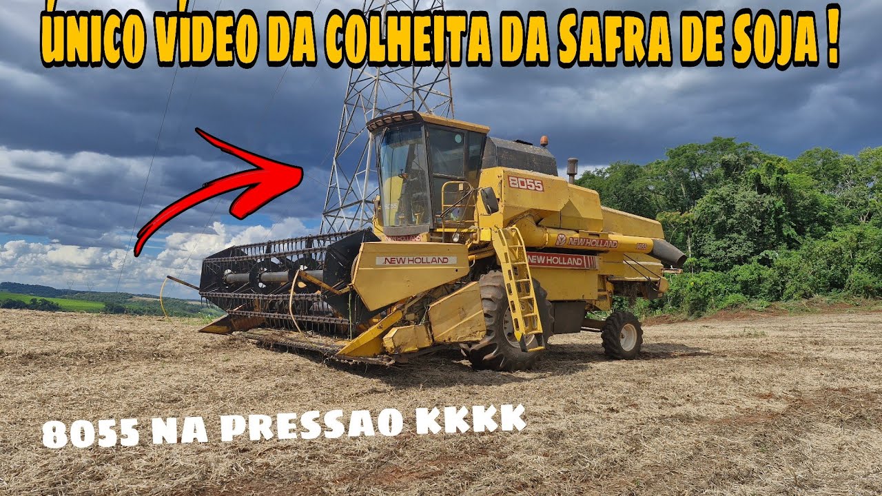 INICIAMOS A COLHEITA DE SOJA 25/26; 8055 NO PEGA !