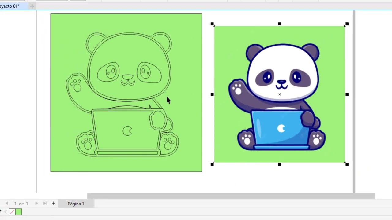 Calcar imágenes en Corel Draw