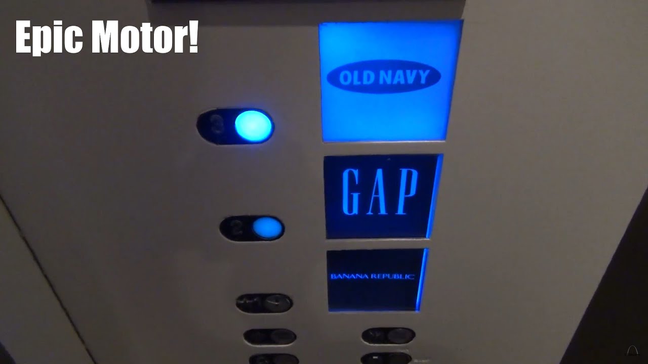 Epic Motor! Montgomery Hydraulic Elevator at the Galleria Mall in Dallas, TX