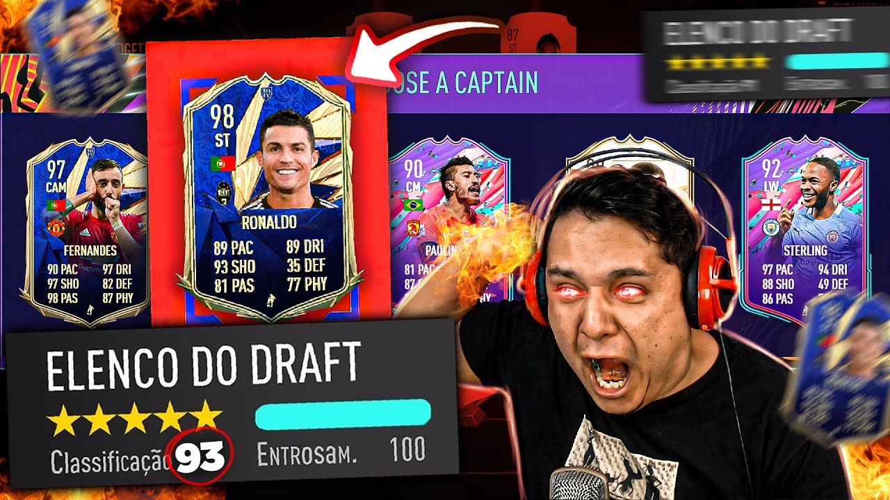 MONTEI UM DRAFT INSANO!! EM BUSCA DO 193!! PQP!! FIFA 21 FUT DRAFT!! 🤬🔥