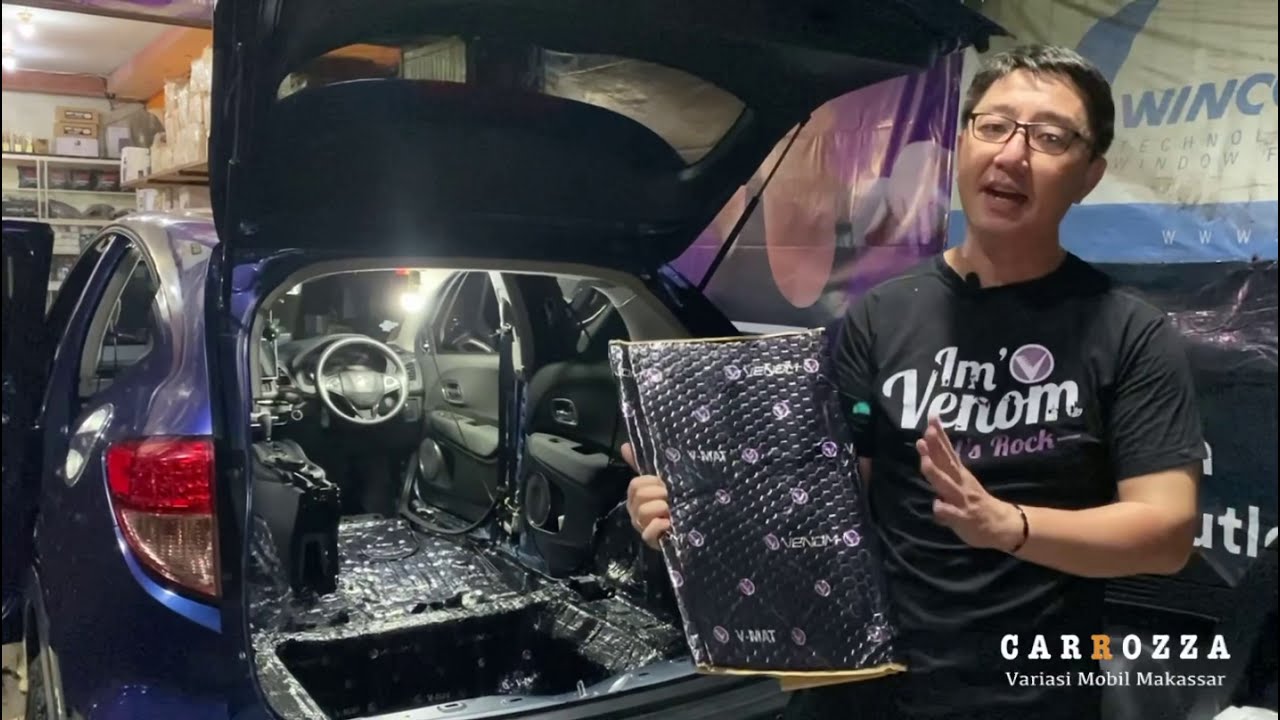 Upgrade Honda HRV Biar Ga Berisik Pakai Peredam Full Lantai Pintu Plafon dan Penambahan Venom Audio