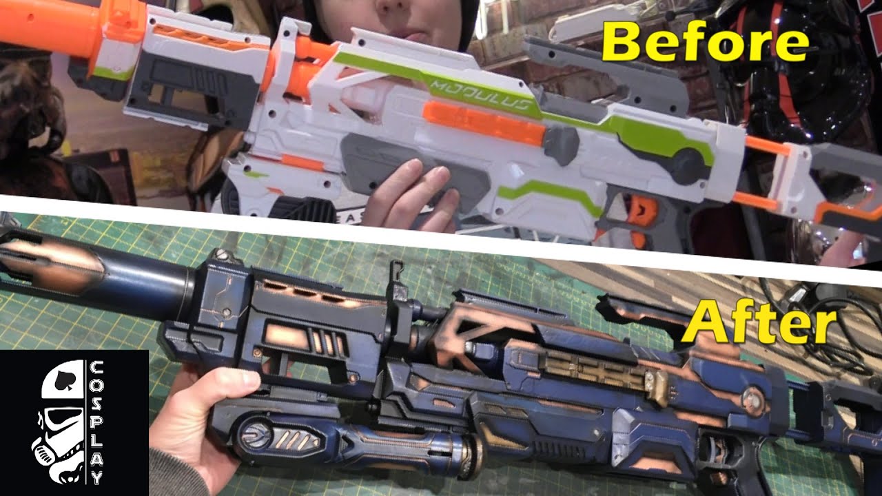 Перекраска пистолета Nerf