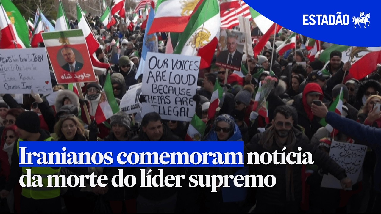 Iranianos comemoram relatos da morte de líder supremo no Irã, Estados Unidos e Canadá
