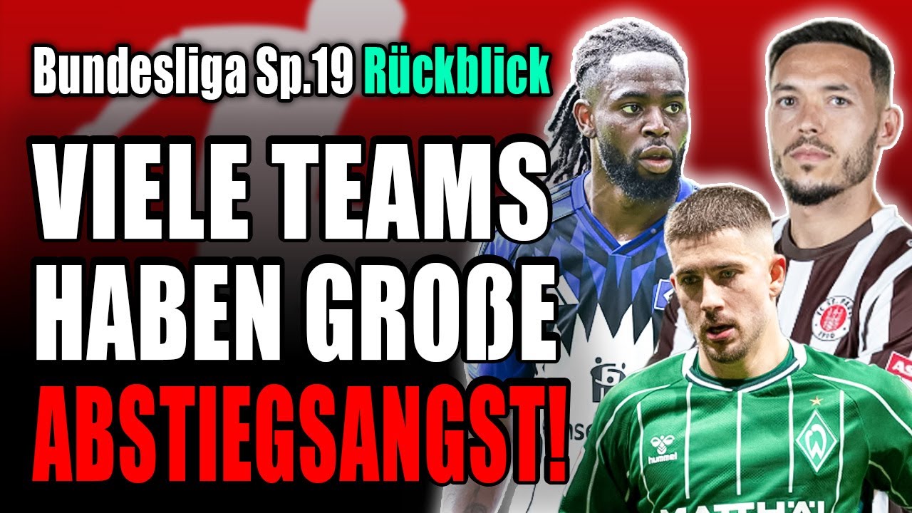 WERDER aufm Weg zum ABGRUND!?📉 | Frankfurts-DAUERPROBLEM | Bundesliga Spieltag 19 Rückblick