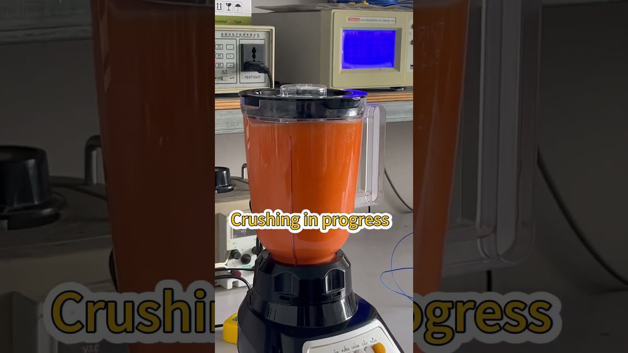 Blender Performance Test: Crushing 600g Carrots (With Real-Time Power & Temperature Readings)