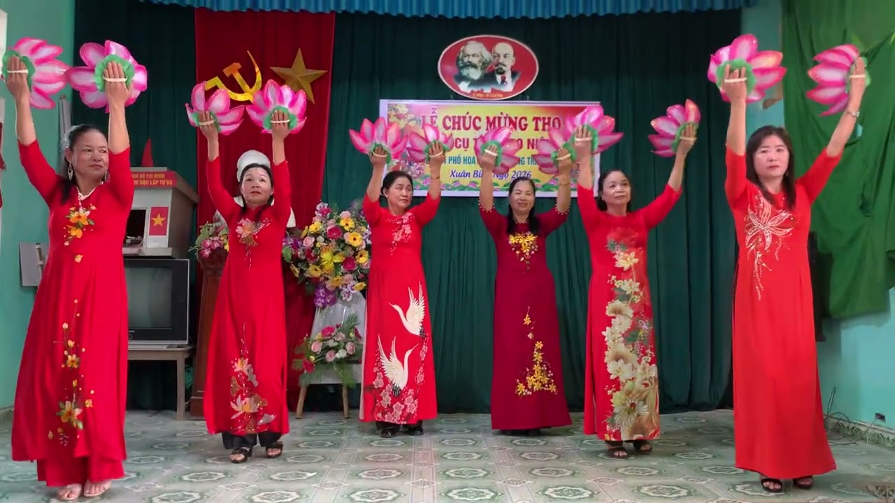 Múa mừng thọ các cụ Xuân 2026Clb Hoa Nam 
