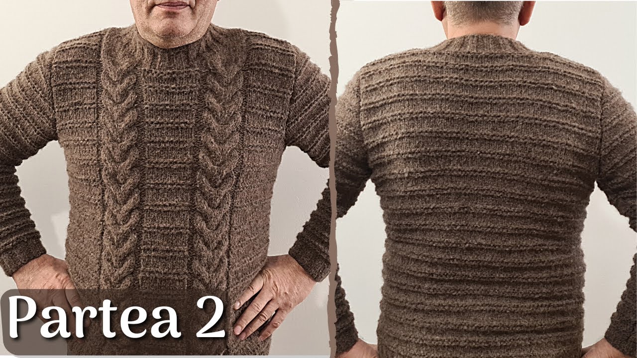 Cum tricotăm pulover clasic bărbătesc -  PARTEA II - Răscroiala