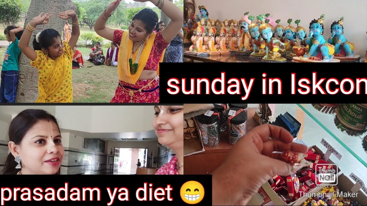 Sunday Vlog  Iskcon | कृष्ण भक्त की दिनचर्या |  Srila Prabhupada Ki Jai | Iskcon Devotee Life