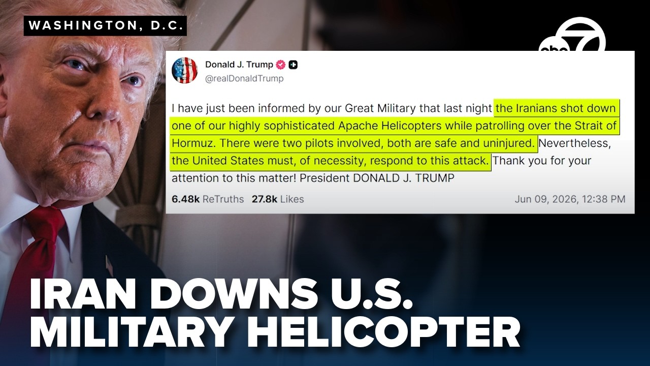 Трамп заявил, что Иран сбил американский вертолет Apache в Ормузском проливе
