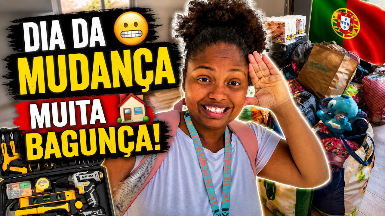 DI&Aacute;RIO DA MUDAN&Ccedil;A EM PORTUGAL 🇵🇹 | FINALMENTE NOS MUDAMOS! 😭🏠 | Parte 2