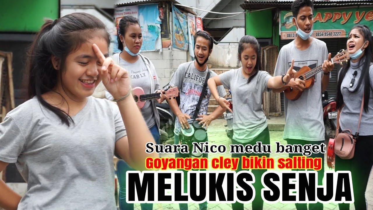 Pengamen ABG clay bikin salting..!!! melukis senja suara asli Nico keluar merdu banget
