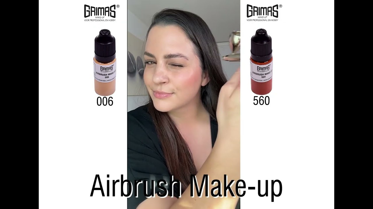 Using airbrush make-up for a flawless look.