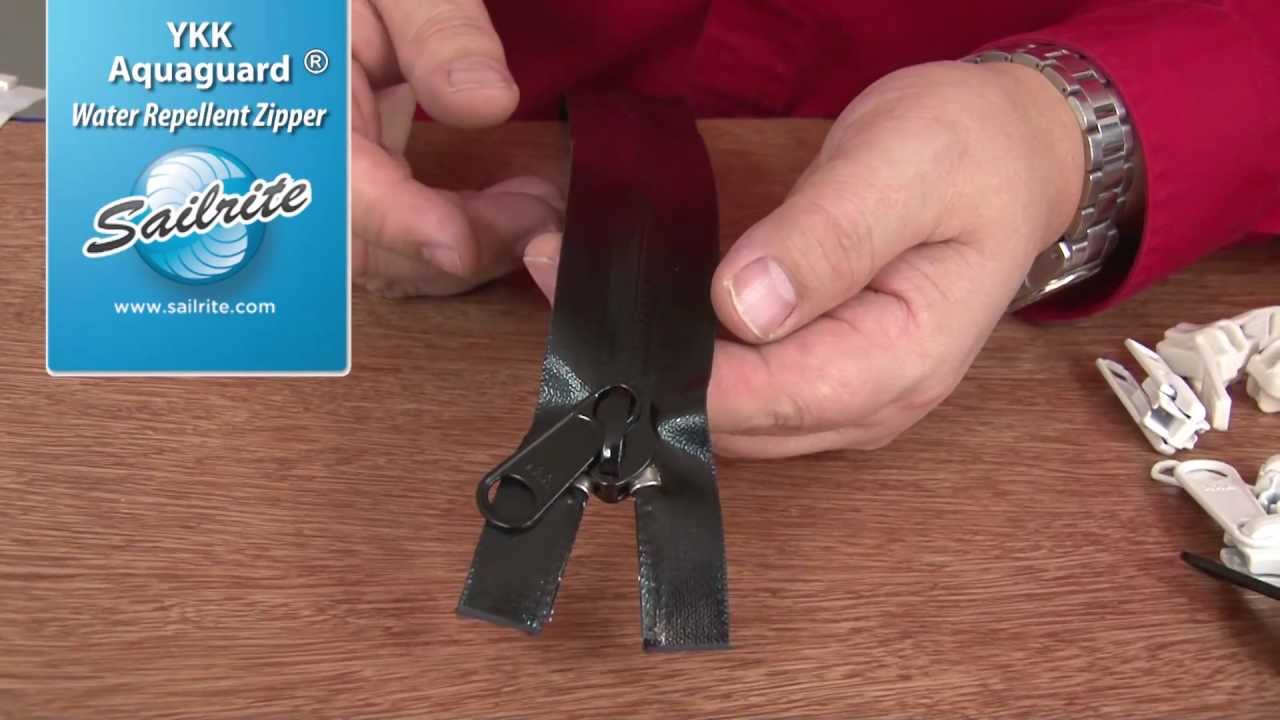 YKK Aquaguard Water Repellent Zippers - Part 5 of Zippers Explained in Detail
