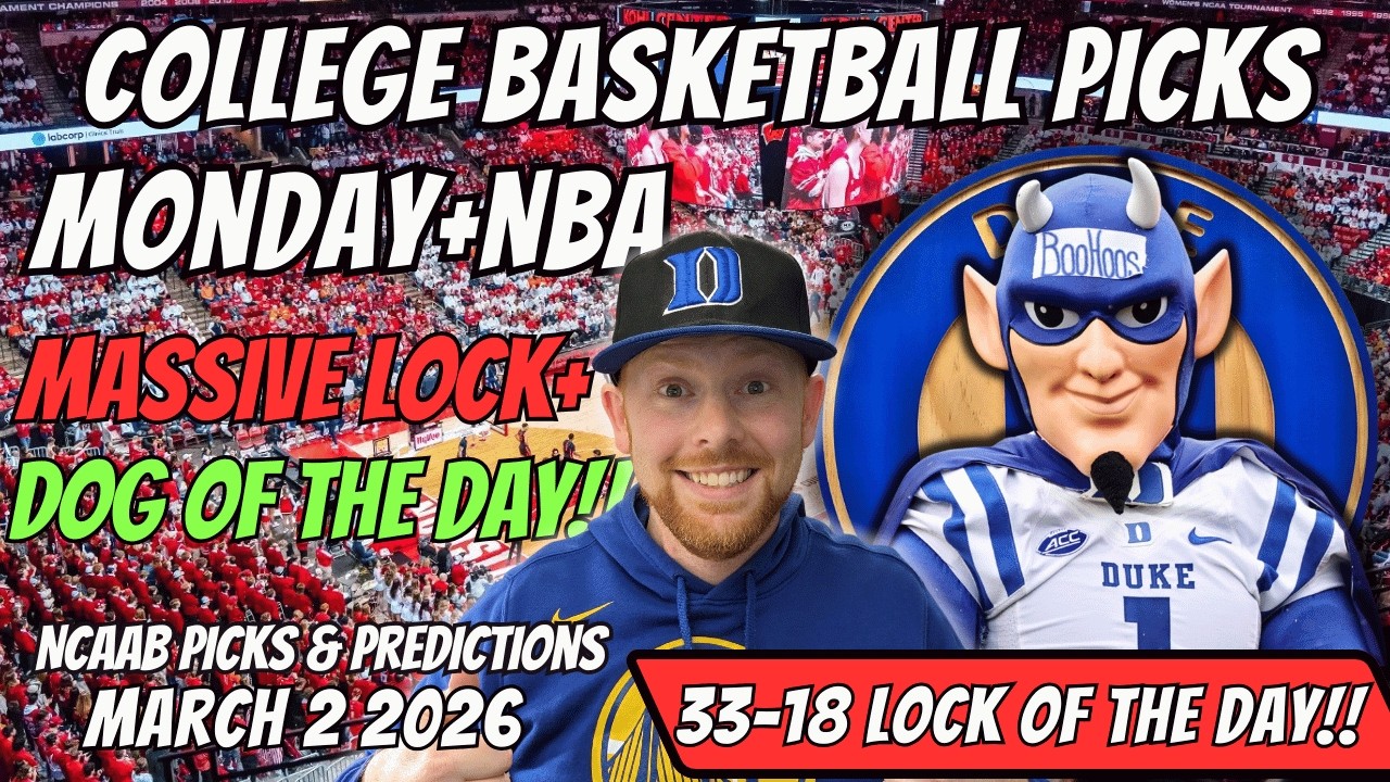 College Basketball Picks Today Monday 3/2/2026 | Free NCAAB Best Bets, Props, and Predictions