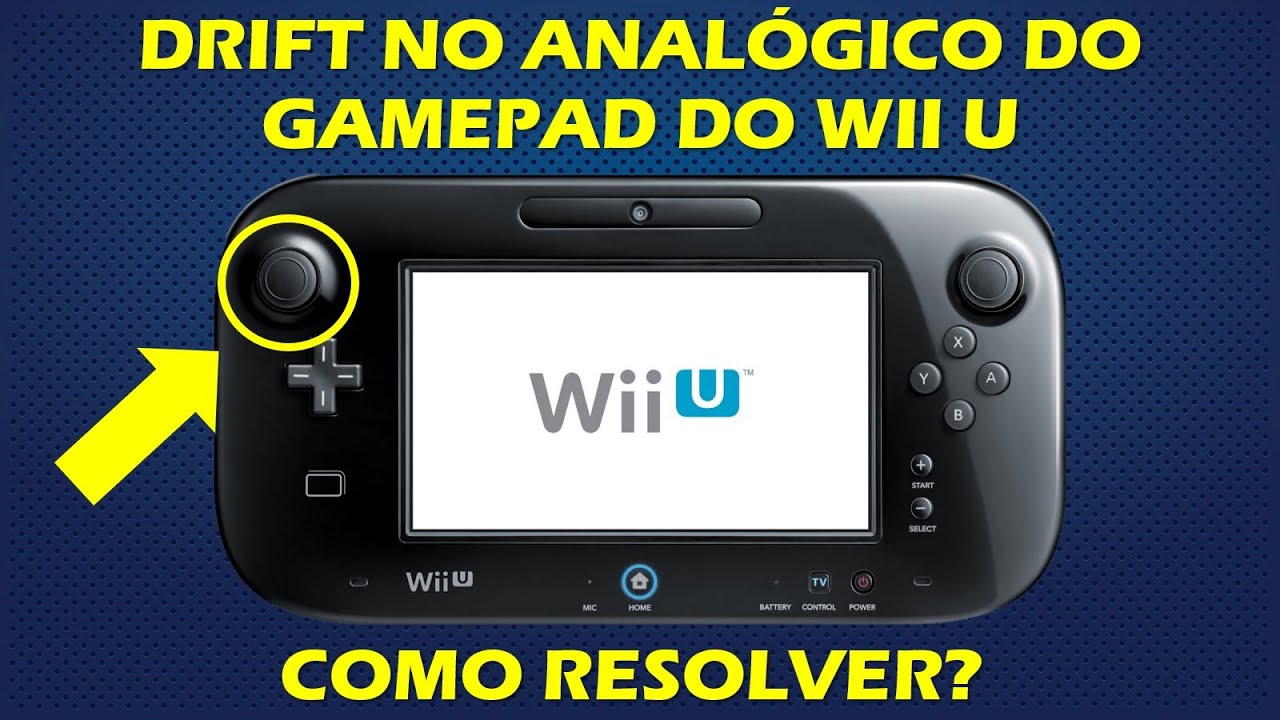 DRIFT NO GAMEPAD DO WII U - COMO RESOLVER? TROCA POTENCIÔMETRO DO ANALÓGICO - MANUTENÇÃO