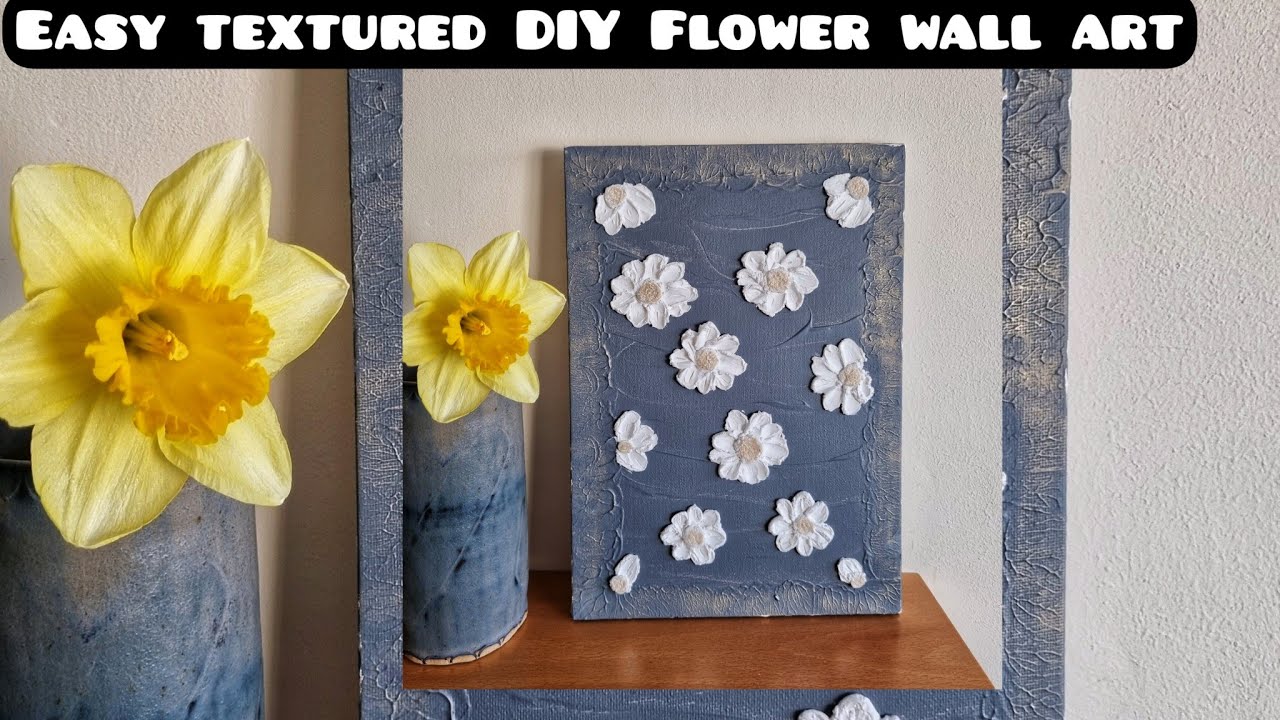 Easy textured DIY flower wall @ReihanTrandafir