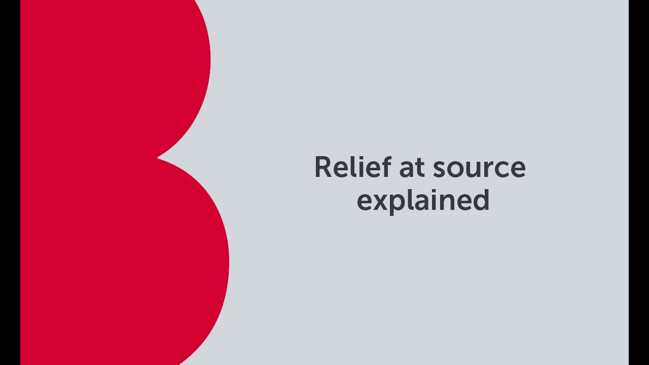 Relief at source explained | Bitesize Technical