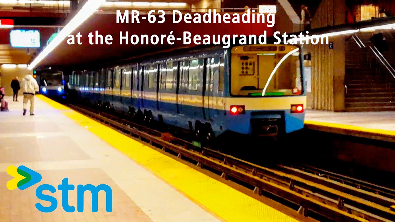 MR-63 Deadheading at the Honoré-Beaugrand Station
