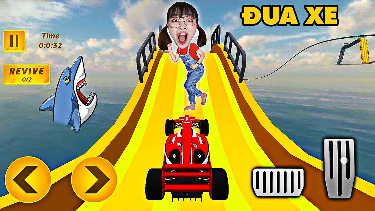 Hà Sam Đi Thi Lái Xe Ô Tô Trên Không Nguy Hiểm - Liệu Có Về Đích An Toàn ? Formula Ramp Car Stunts