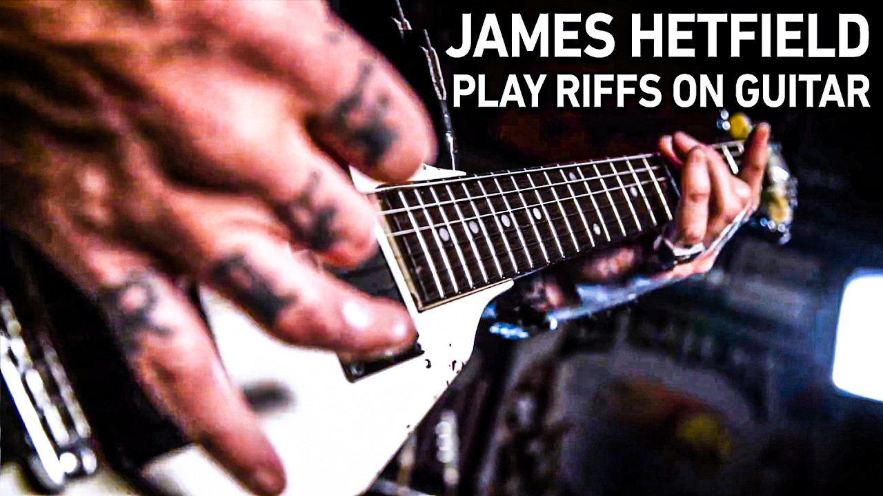 James Hetfield Play Riffs on His Guitars (Compilation)