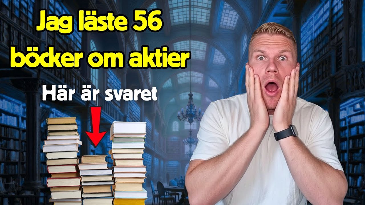 Jag läste 56 böcker om aktier SÅ ATT DU SLIPPER  (9 lärdomar)