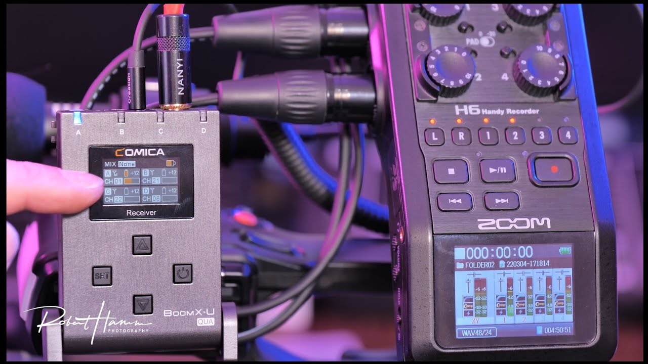 Comica BoomXU Qua 4 Channel UHF Wireless Microphone System