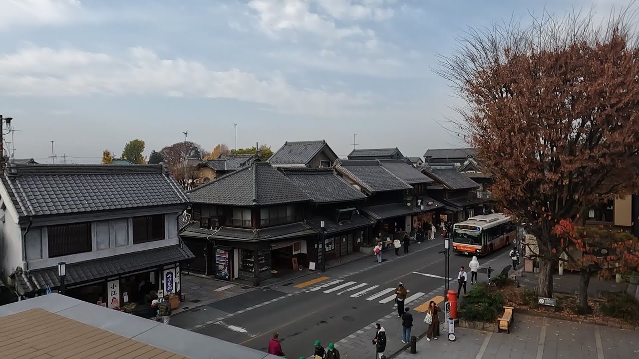 菓子屋横丁から川越酉の市を堪能して川越市駅まで探索　【4K対応】