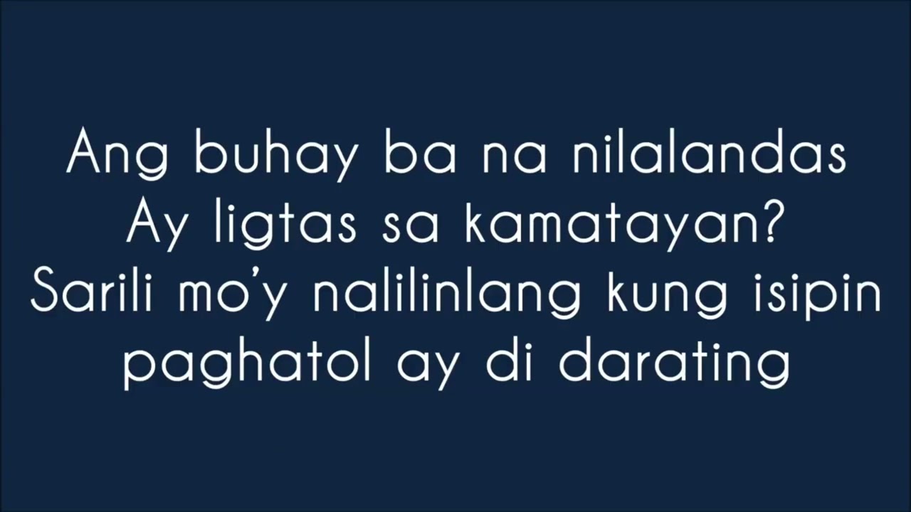 Sa Diyos walang lihim “minus 5 points” Taylors version