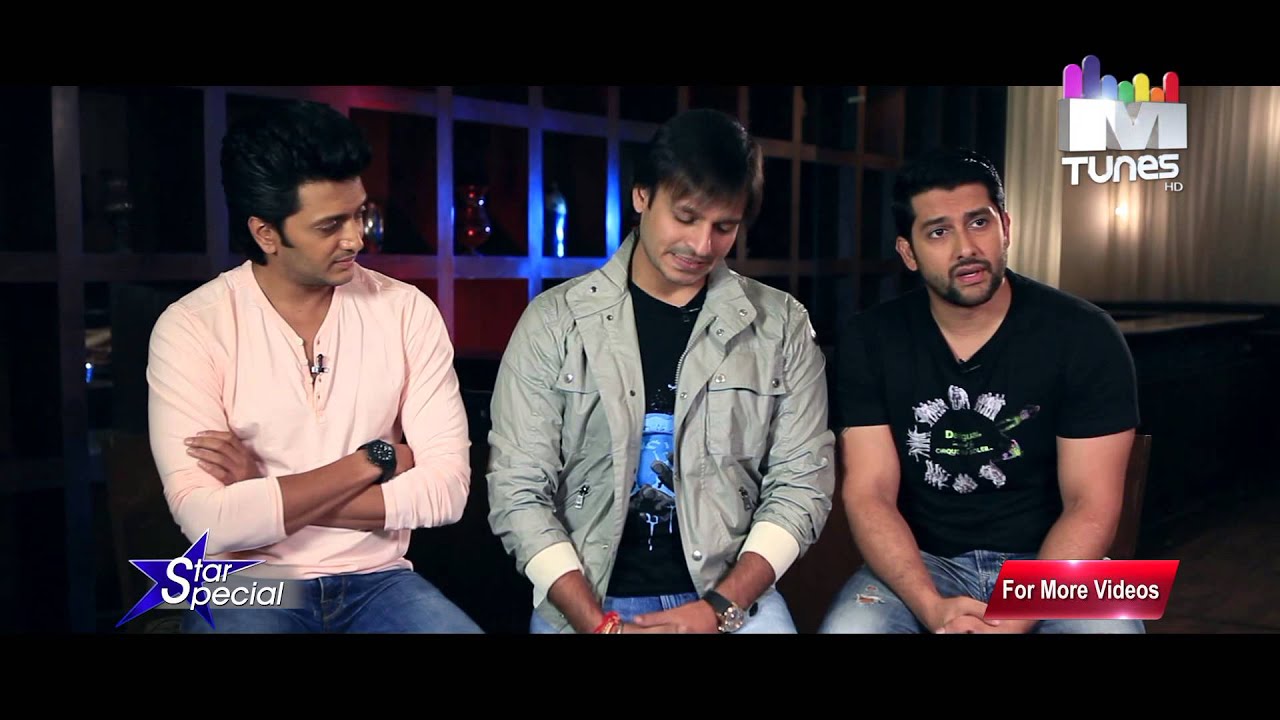 Vivek Oberoi, Aftab Shivdasani and Ritesh Deshmukh talk about Grand Masti only on MTunes HD