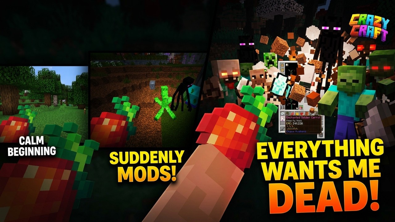 Crazy Craft Modpack is Absolutely Insane