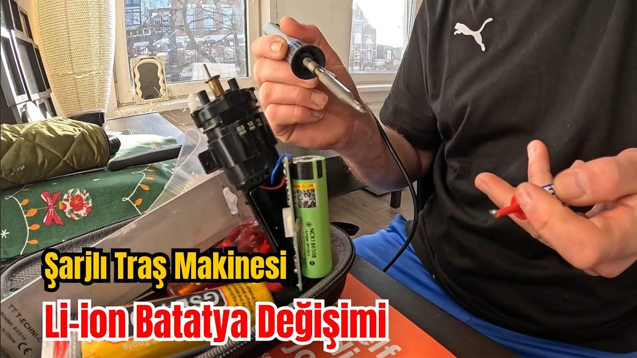 Şarjlı Traş Makinesi Li-İon Batarya Değişimi