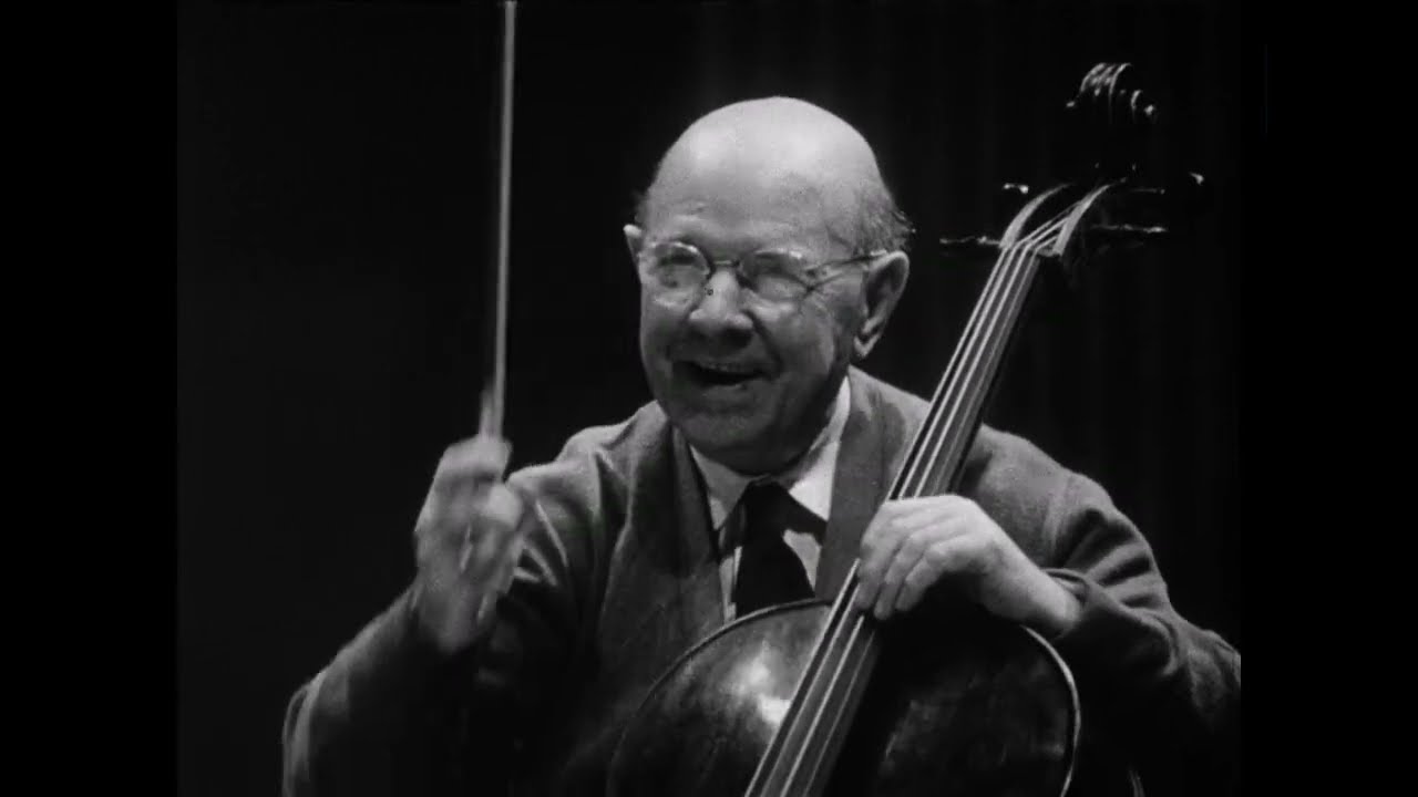 Pablo Casals masterclass on Saint-Saens' Cello Concerto No. 1
