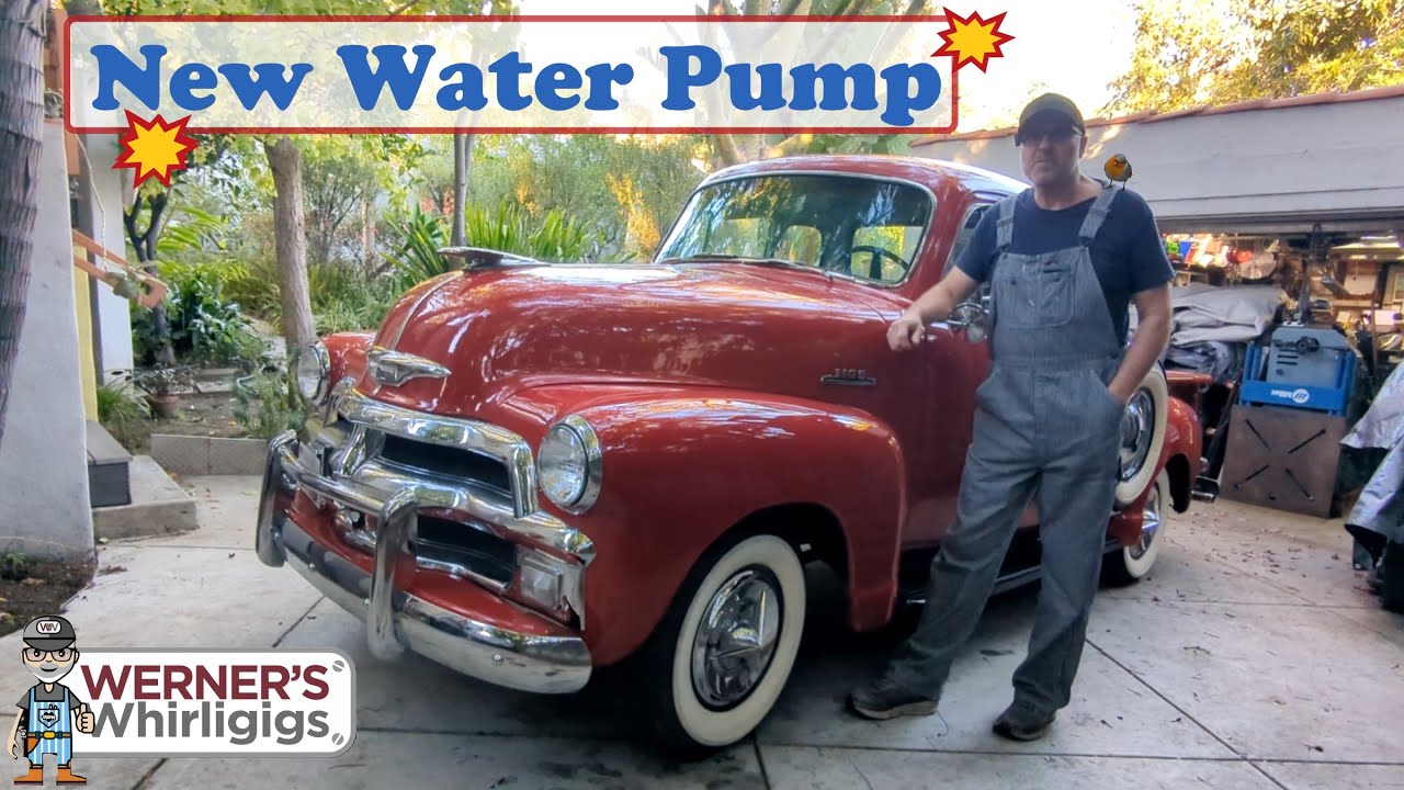 Замена водяного насоса в пикапе Chevrolet 235 1954 года выпуска (Stovebolt).