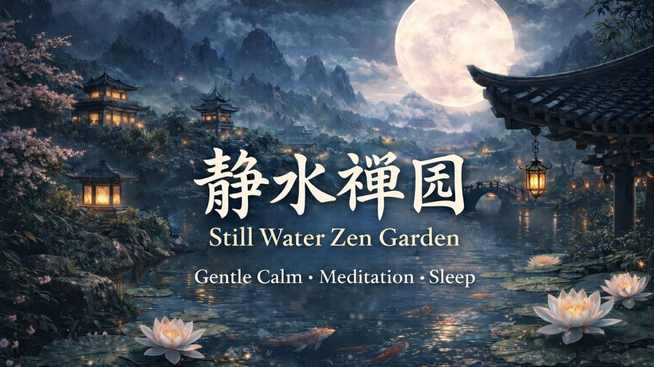 静水禅园 Still Water Zen Garden | Chinese Zen Relaxation Music for Meditation & Sleep