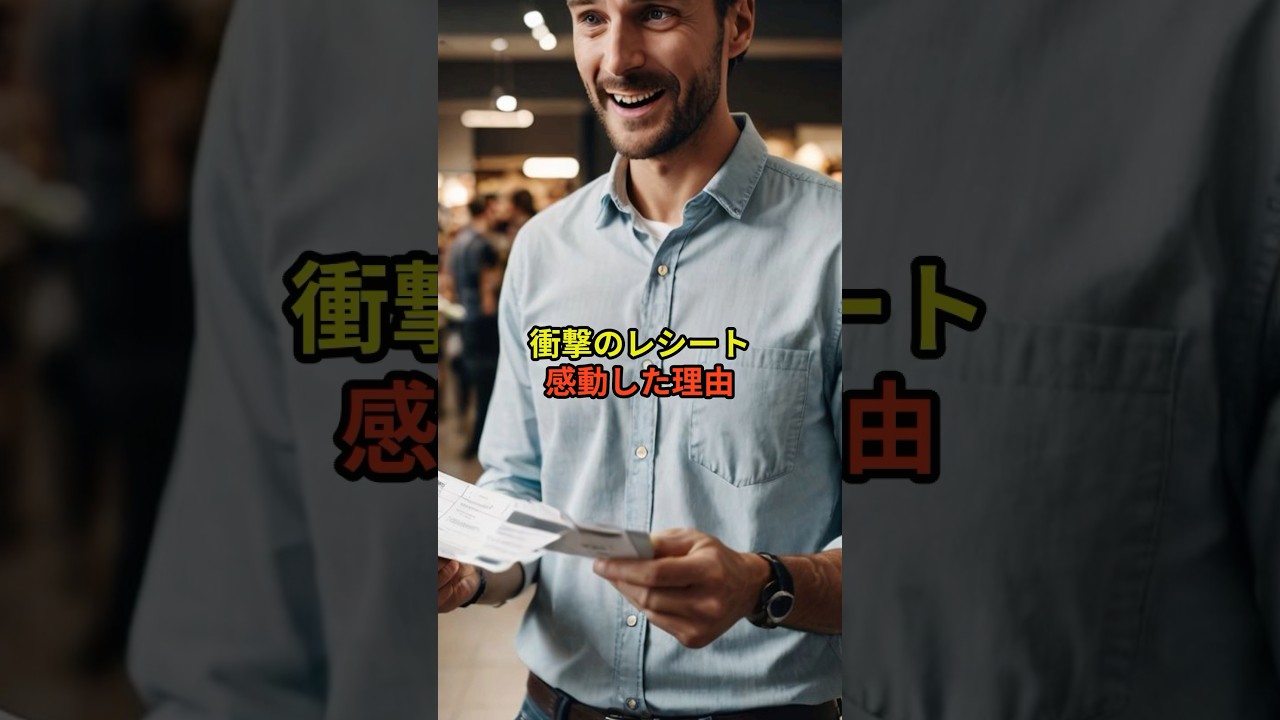 日本以外では無理！衝撃のレシート#海外の反応