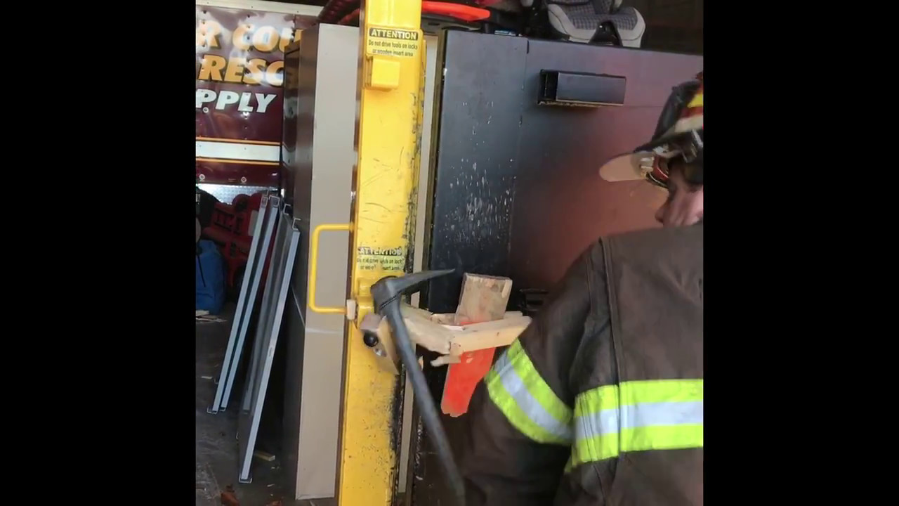 Forcible Entry Aluminum Wedge. Outward Swinging Door.