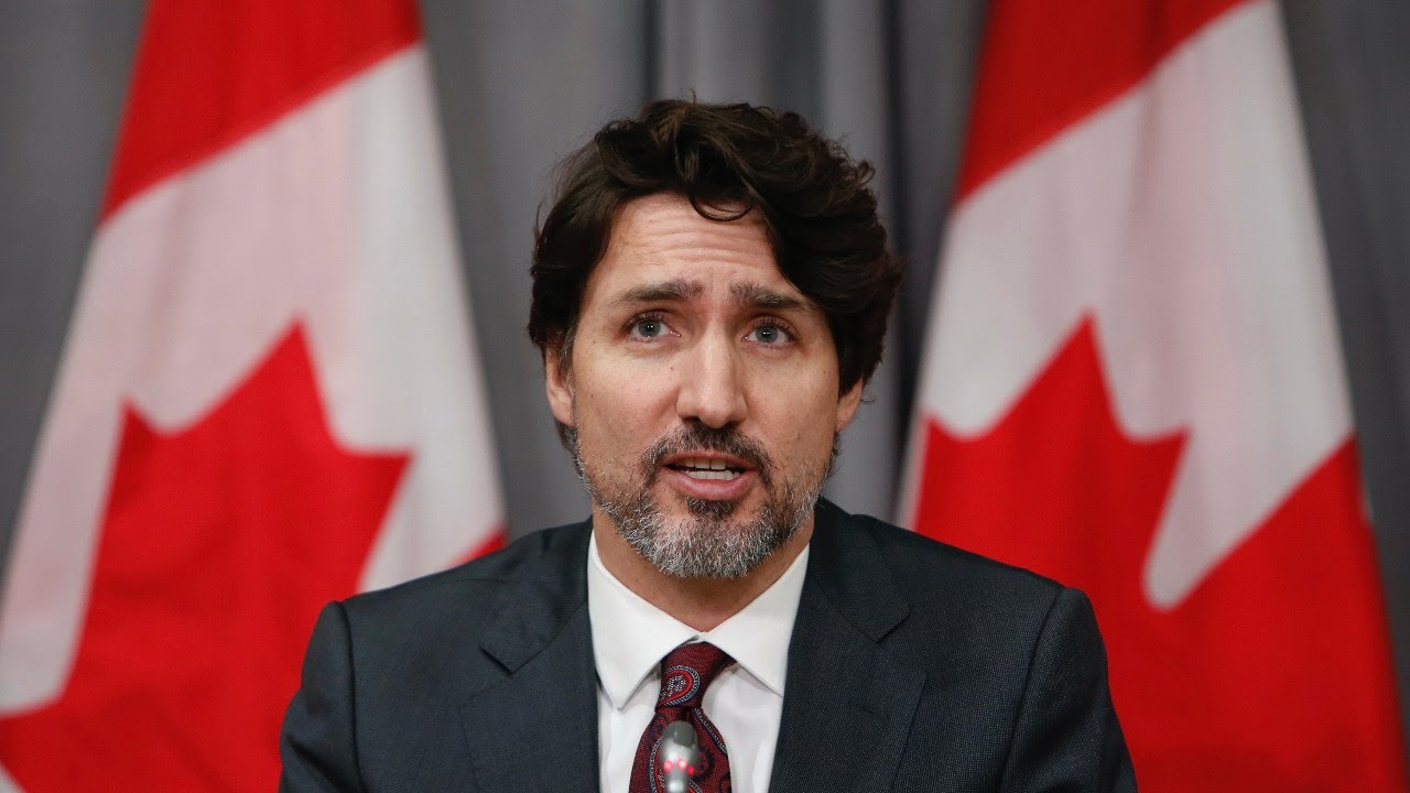 Canada's Prime Minister Justin Trudeau holds a news conference