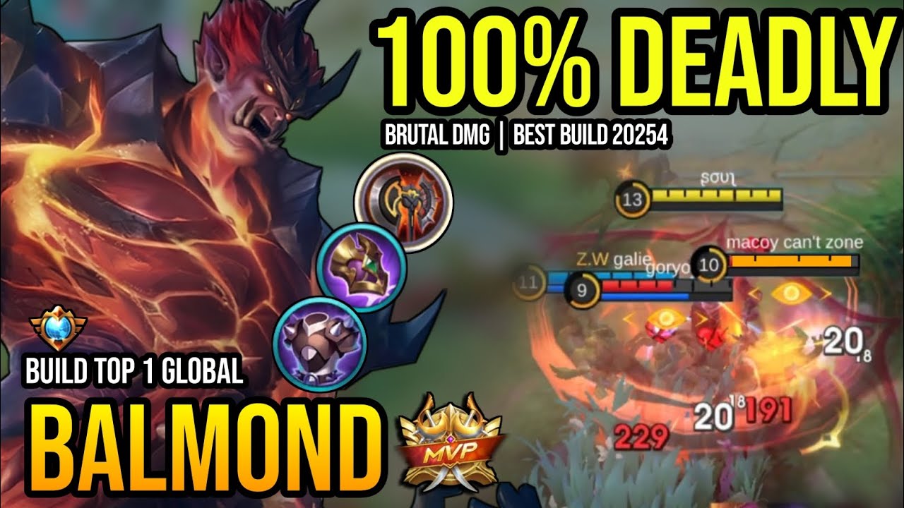BALMOND BEST BUILD 2024 | BUILD TOP 1 GLOBAL BALMOND GAMEPLAY | MOBILE LEGENDS✓