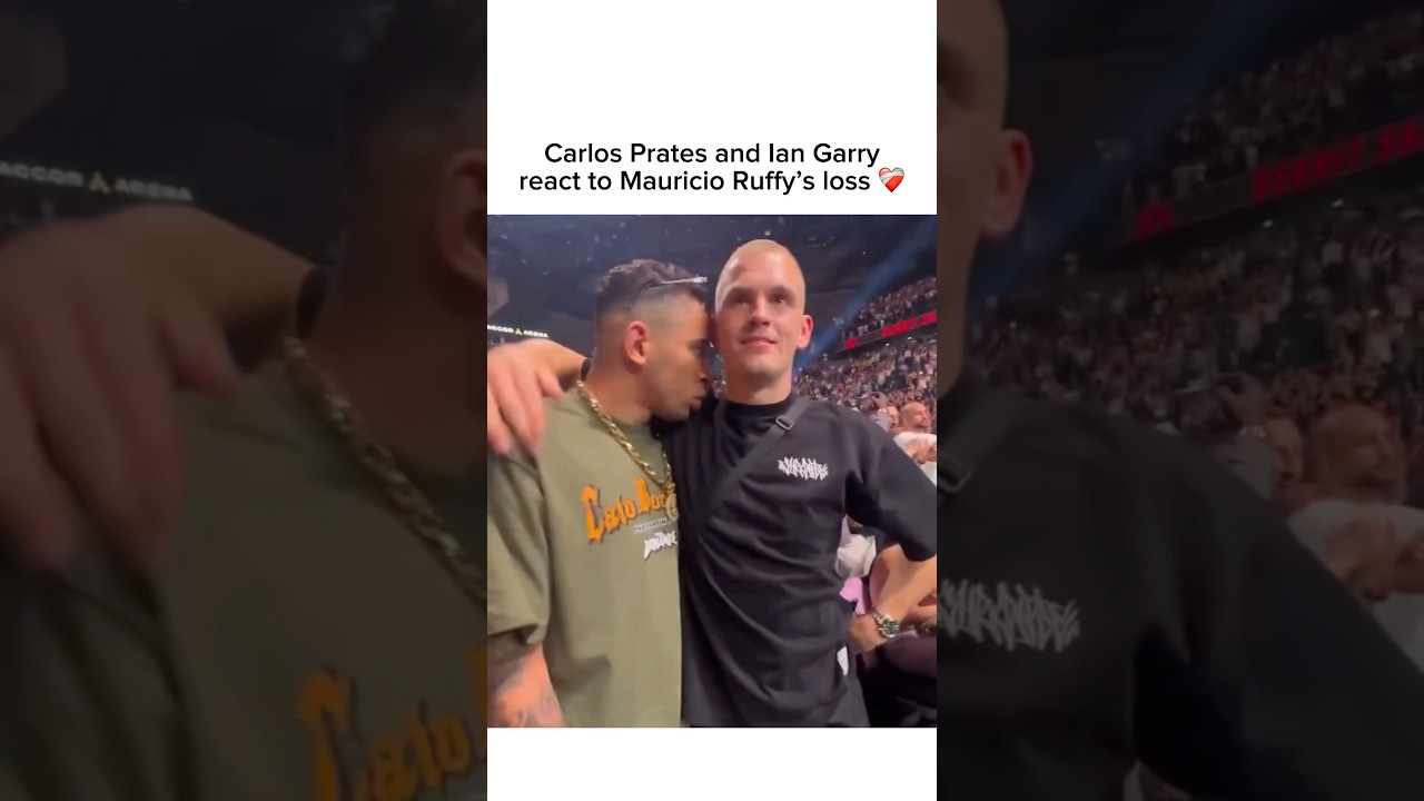 Carlos Prates and Ian Garry react to Ruffy&rsquo;s loss ❤️&zwj;🩹. #ufc #carlosprates #iangarry #ufcparis