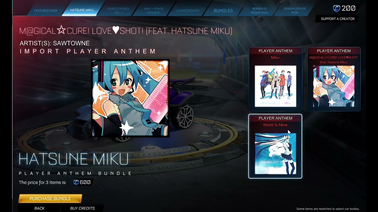 HATSUNE MIKU IN ROCKET LEAGUE