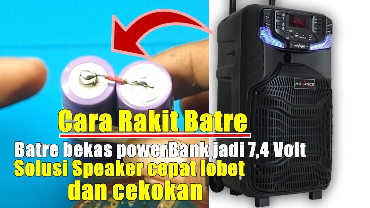 Cara mengganti batre Speaker bloetooth karaoke portable Cepat lowbet dan cekokan