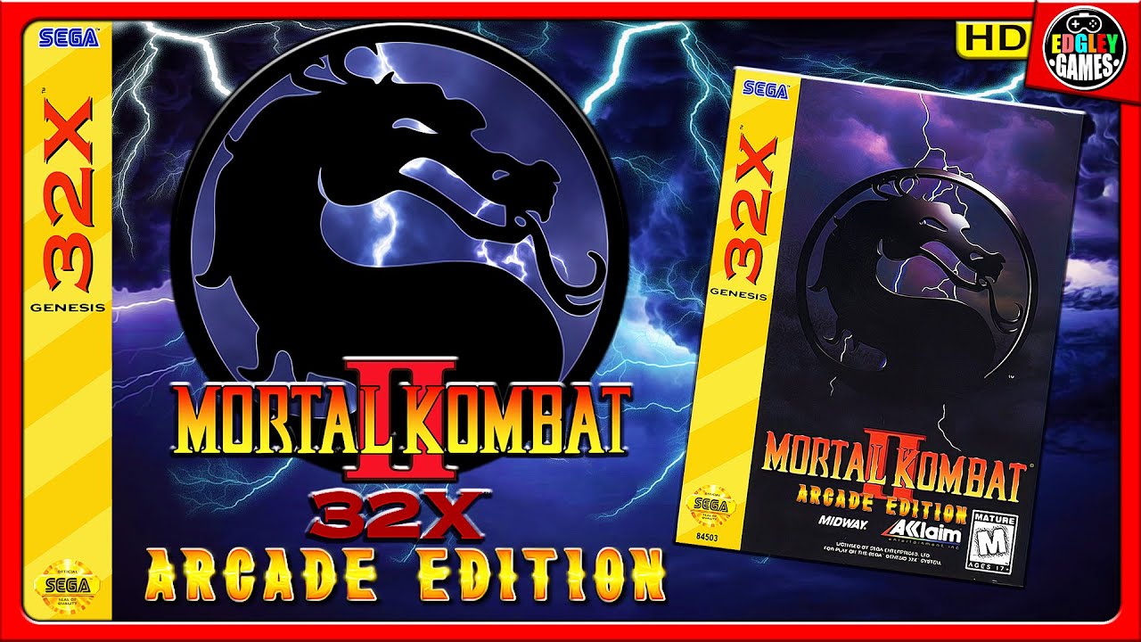 Mortal Kombat II 32X Arcade Edition - Gameplay with Sub-Zero [Playthrough/LongPlay]