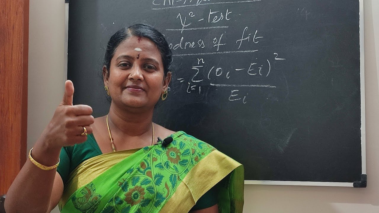 Chi square test - goodness of fit in Tamil