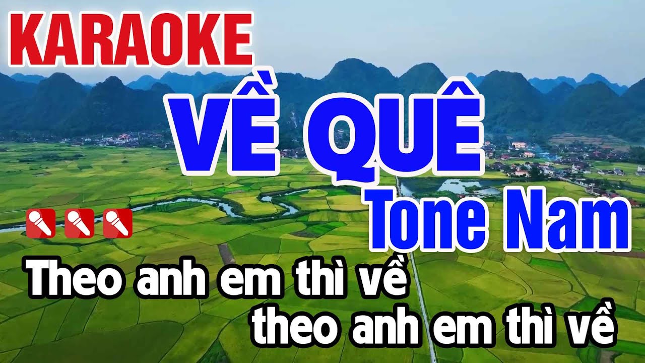 Về Quê Karaoke Tone Nam Nhạc Sống Beat Chuẩn 2026 - Nguyên Minh Media